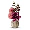   Orange Mixed Floral Arrangement in Bulb Vase