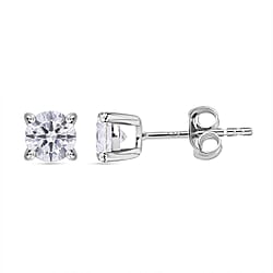 LUXURIANT 14K Yellow Gold Lab Grown Diamond (VS/GH) Stud Earrings With Push Back 1 Ct.