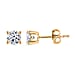 LUXURIANT 14K Yellow Gold Lab Grown Diamond (VS/GH) Stud Earrings With Push Back 1 Ct.