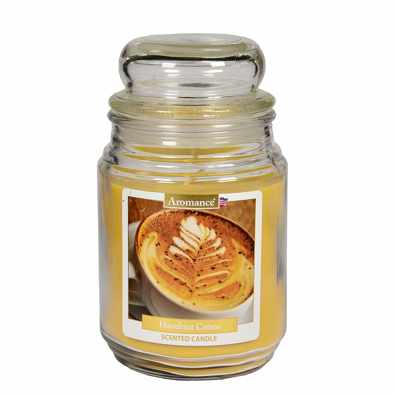 Aromance Hazelnut Creme Scented Candle 18oz - Cream