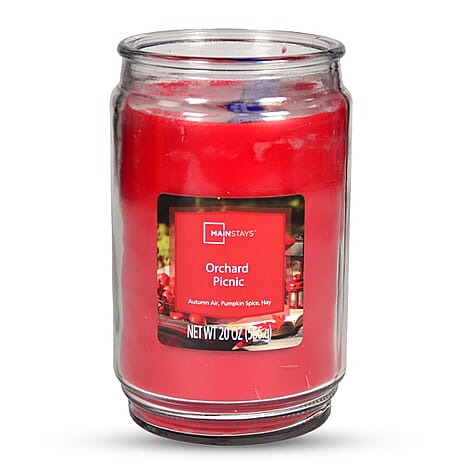 Mainstays Orchard Picnic 20oz - Premium Soy Wax - Red
