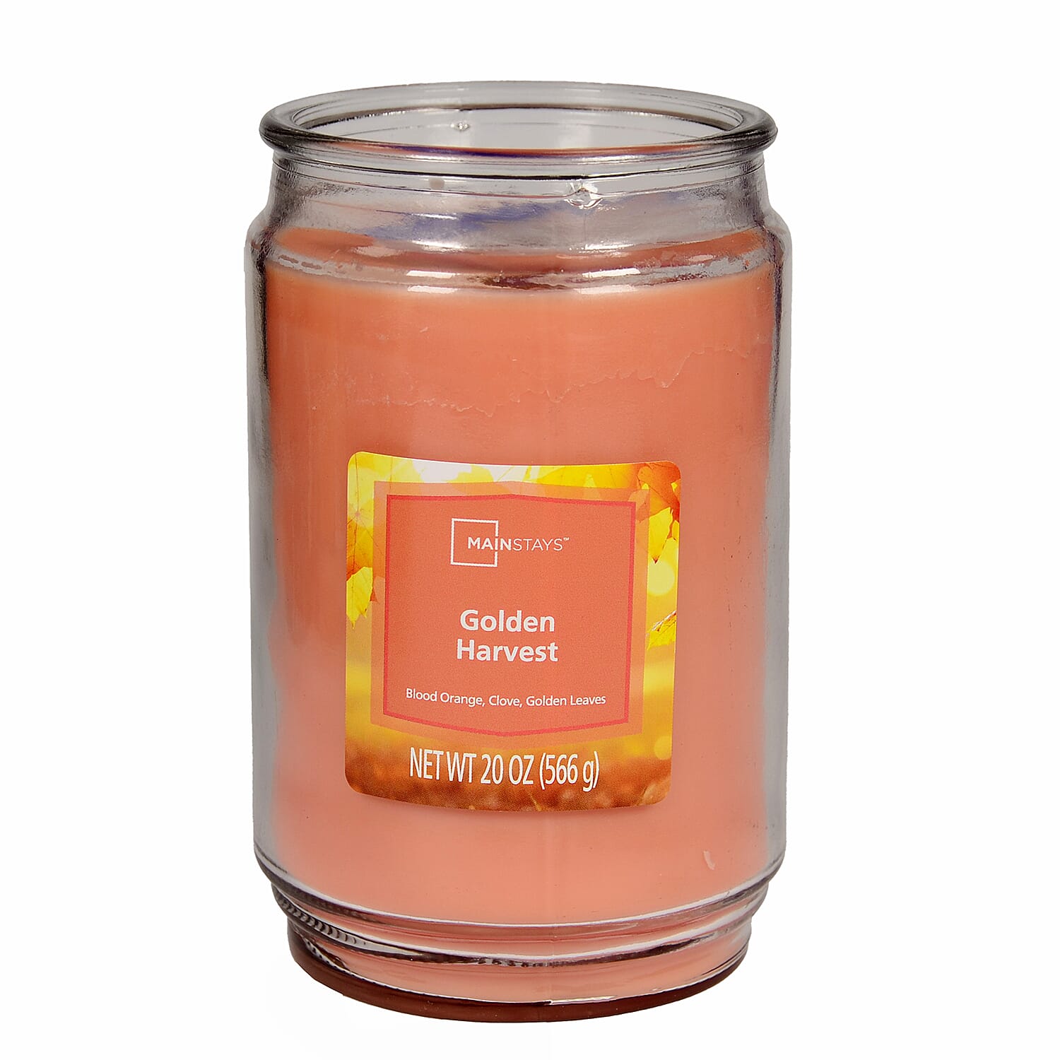 Mainstays Golden Harvest 20oz - Premium Soy Wax - Peach
