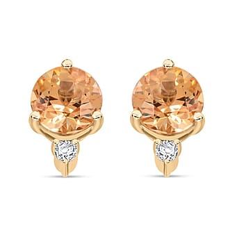 https://tjcuk.sirv.com/Products/78/1/7810272/10K-Yellow-Gold-AAA-Imperial-Topaz-White-Diamond-I2-Earring-1-20-ct-Go_7810272.jpg?w=342&h=342