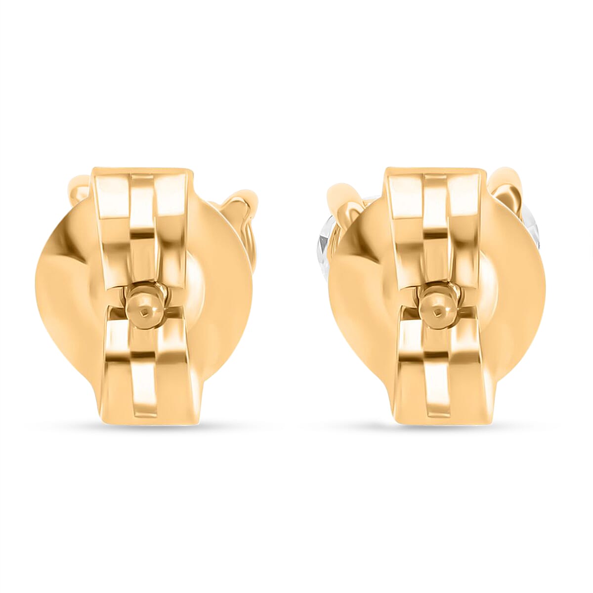 Luxuriant Diamond - 14K Yellow Gold SGL Certified Lab Grown Diamond (VS-E-F) Heart Earrings with Push Back 1.08 Ct.