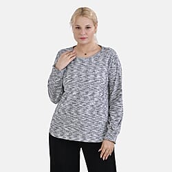 La Marey Round Neck Long Sleeve Top
