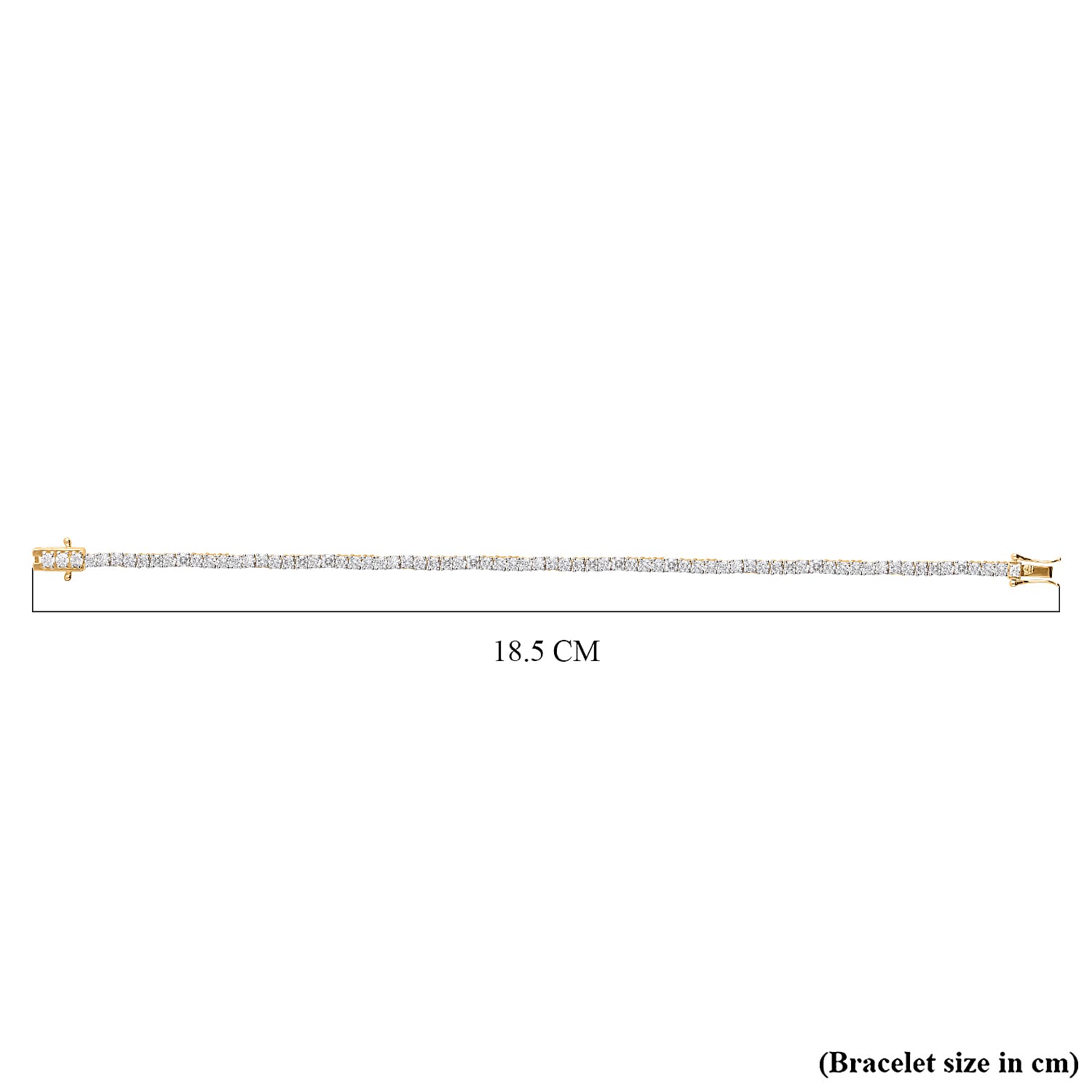 Luxuriant Diamond - 9K Yellow Gold SGL Certified Lab Grown Diamond (VS-E-F) Bracelet (Size - 7) 4.00 Ct. , Gold wt. 7.2 gms Luxuriant Diamond - 9K Yellow Gold SGL Certified Lab Grown Diamond (VS-E-F) Bracelet (Size - 7) 4.00 Ct. , Gold wt. 7.2 gms