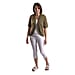 Pure and Natural Cotton Blend Summer Bolero - Khaki
