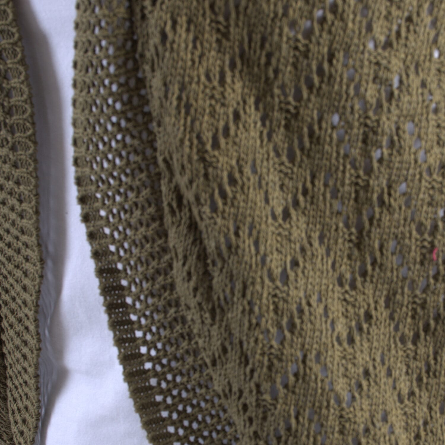 Pure and Natural Cotton Blend Summer Bolero - Khaki