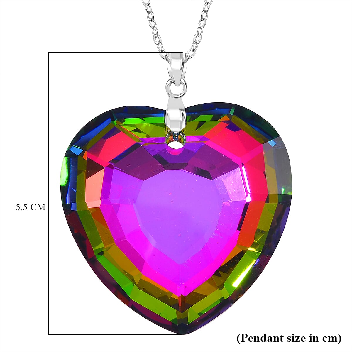 Multi Color Crystal  Necklace (Size - 24)