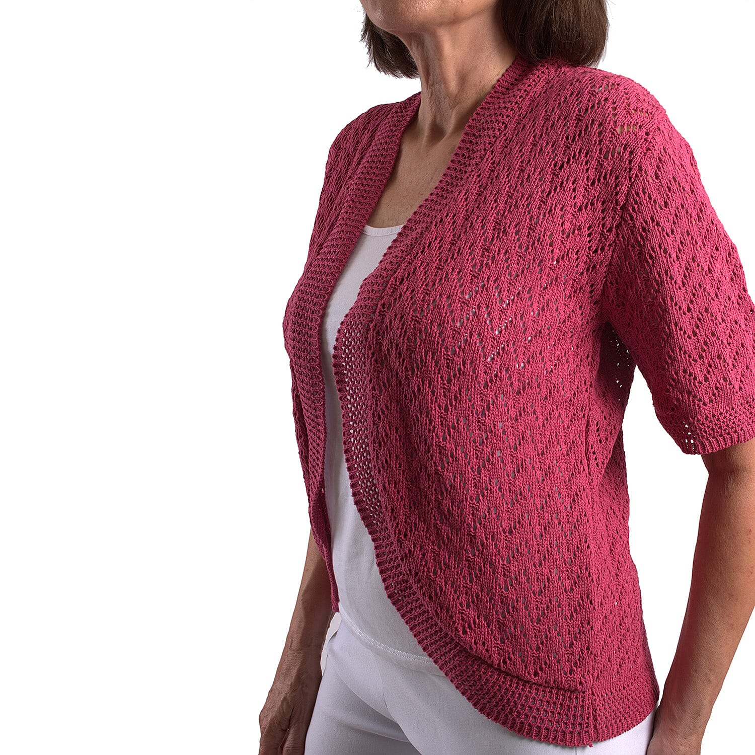 Pure and Natural Cotton Blend Summer Bolero - Khaki Pure and Natural Cotton Blend Summer Bolero - Khaki