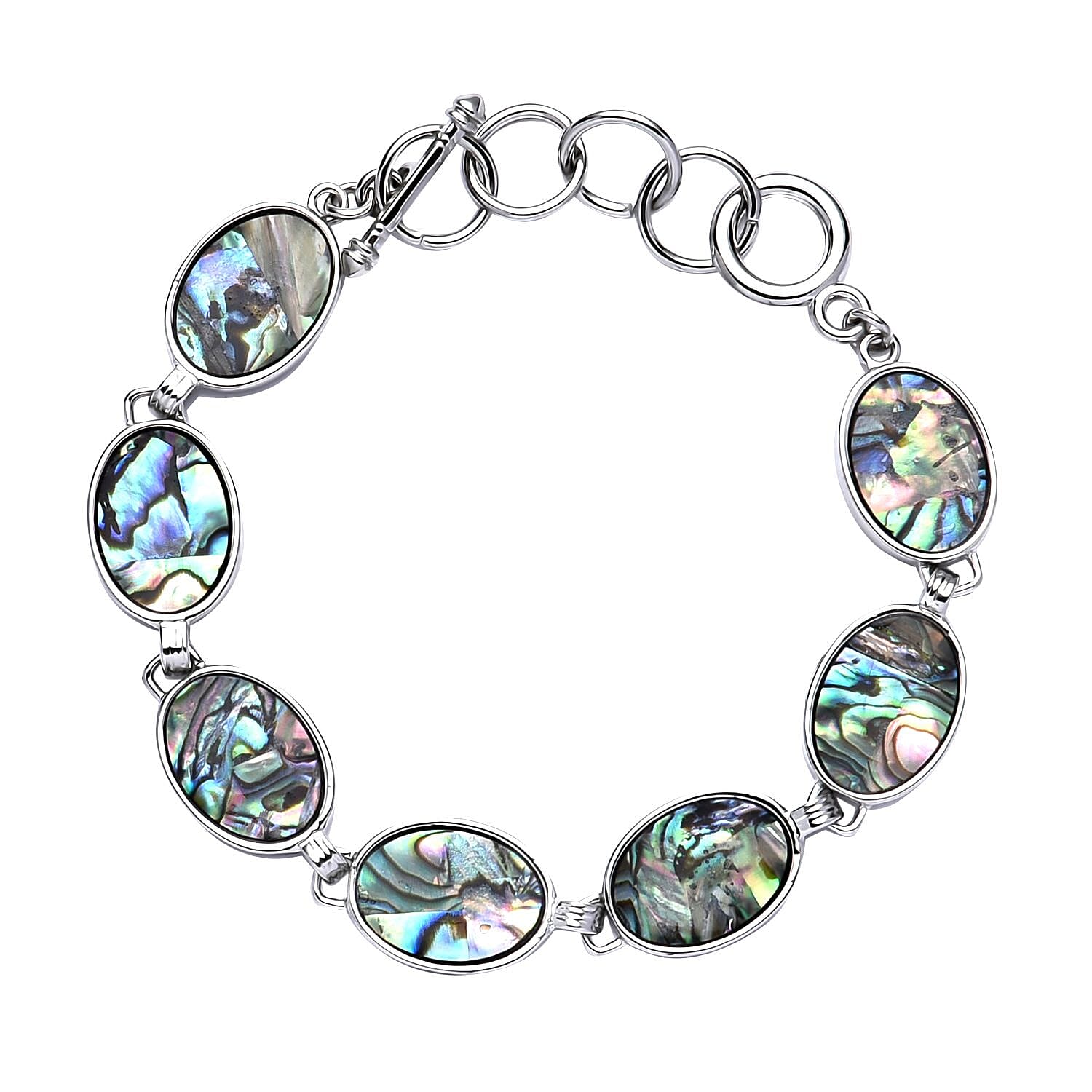 One Time Closeout Deal - Abalone Shell Link Bracelet (Size - 8-1.5 Ext.) One Time Closeout Deal - Abalone Shell Link Bracelet (Size - 8-1.5 Ext.)