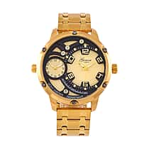 GENOA Japan Movt 3ATM WR Blue Dial Watch with Stainless Steel Chain Strap