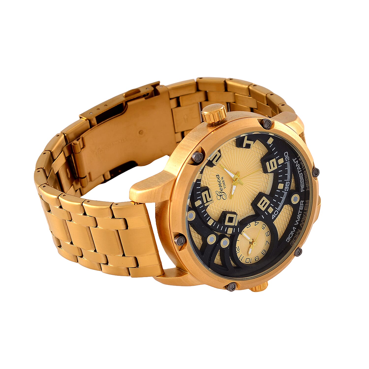 Designer Inspired - GENOA Japanese Movement Watch with Stainless Steel Band Designer Inspired - GENOA Japanese Movement Watch with Stainless Steel Band