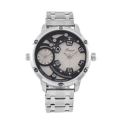 GENOA Japan Movt 3ATM WR Blue Dial Watch with Stainless Steel Chain Strap