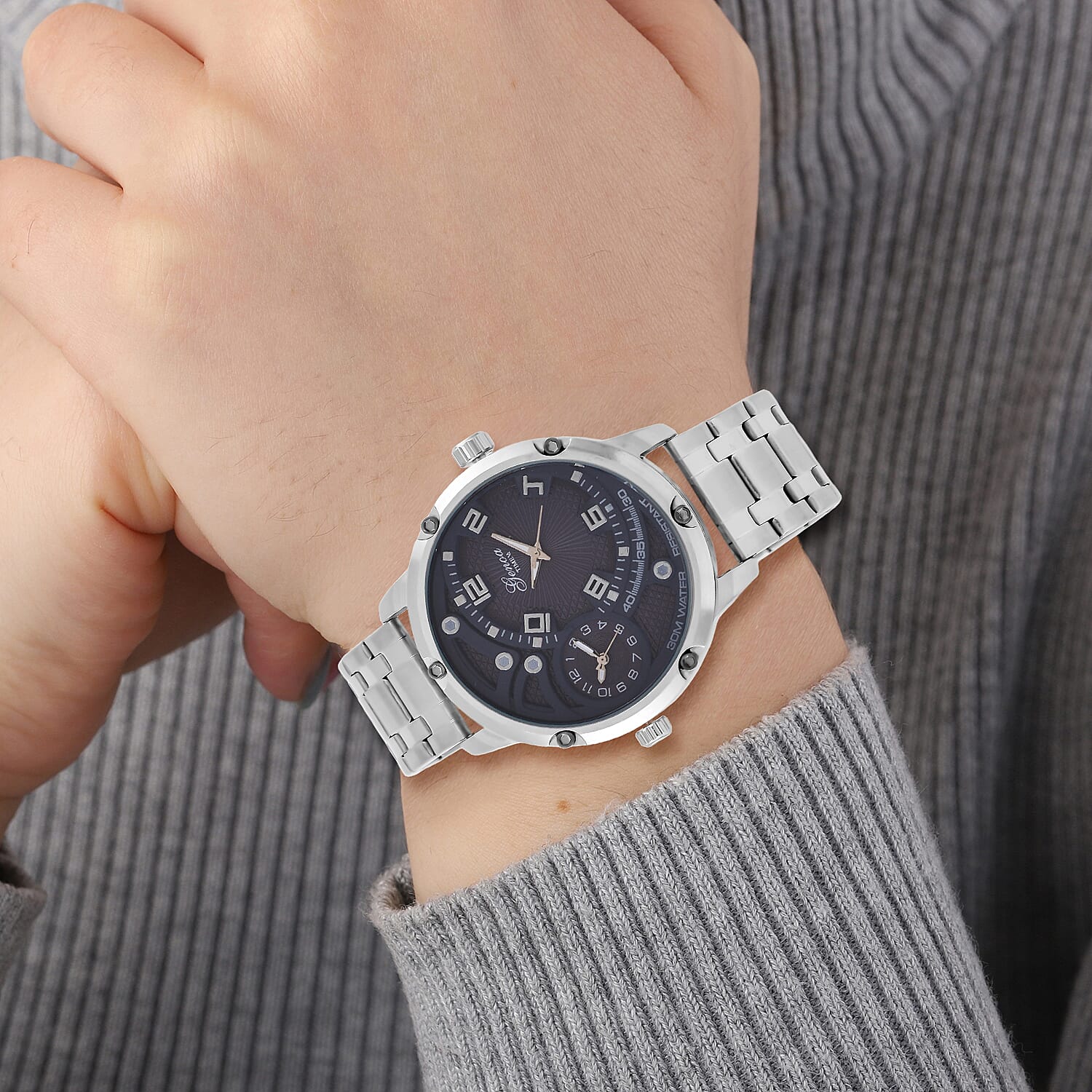 Designer Inspired - GENOA Japanese Movement Watch with Stainless Steel Band