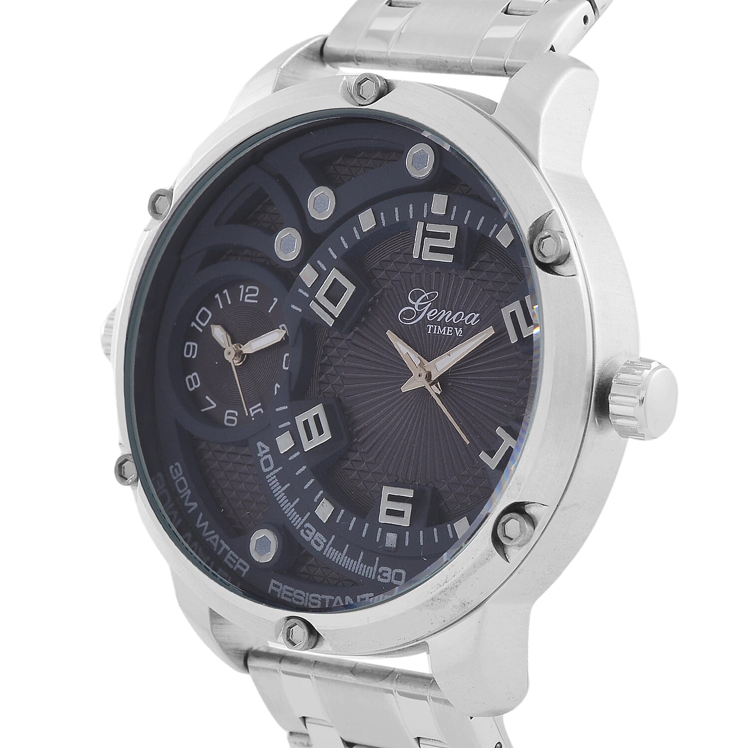 Designer Inspired - GENOA Japanese Movement Watch with Stainless Steel Band