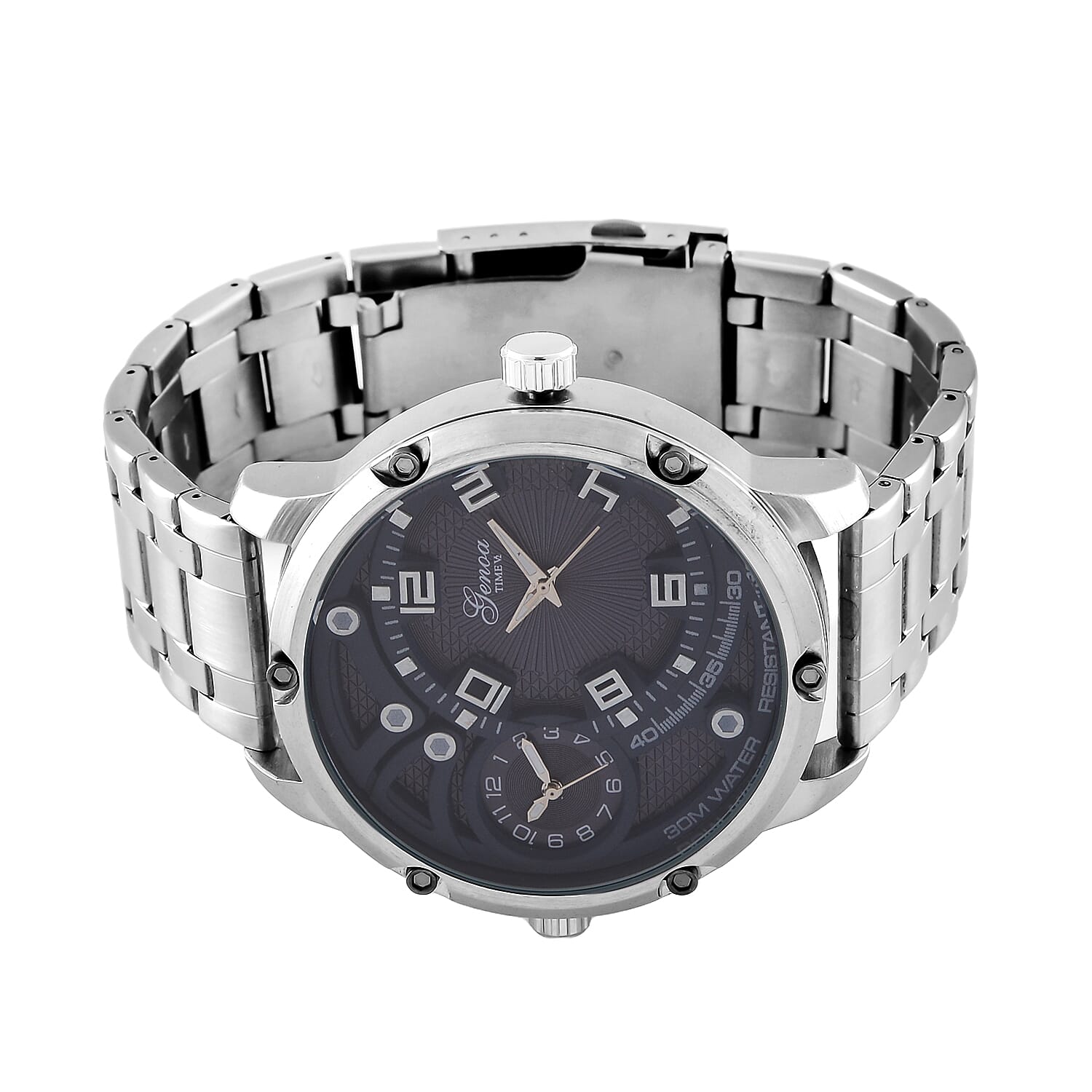 Designer Inspired - GENOA Japanese Movement Watch with Stainless Steel Band