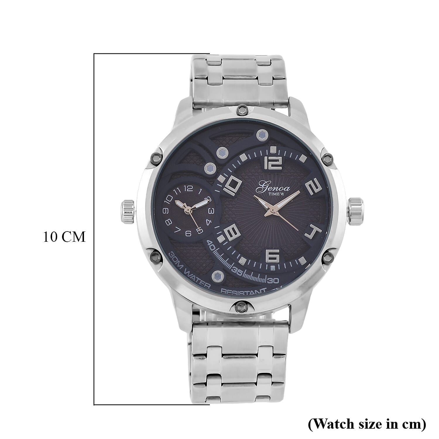 Designer Inspired - GENOA Japanese Movement Watch with Stainless Steel Band