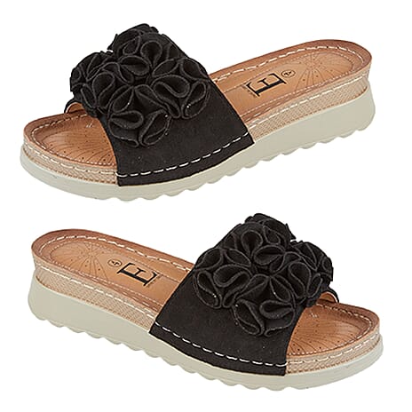 Shoes by Emma Ladies Sandal (Size 7) - Black