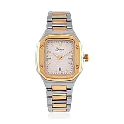 GENOA TIME V2 Dual-Tone Watch with Japanese Movement and 3 ATM Water Resistance