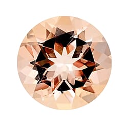Morganite Loose Gemstone in Round Shape (9 mm)