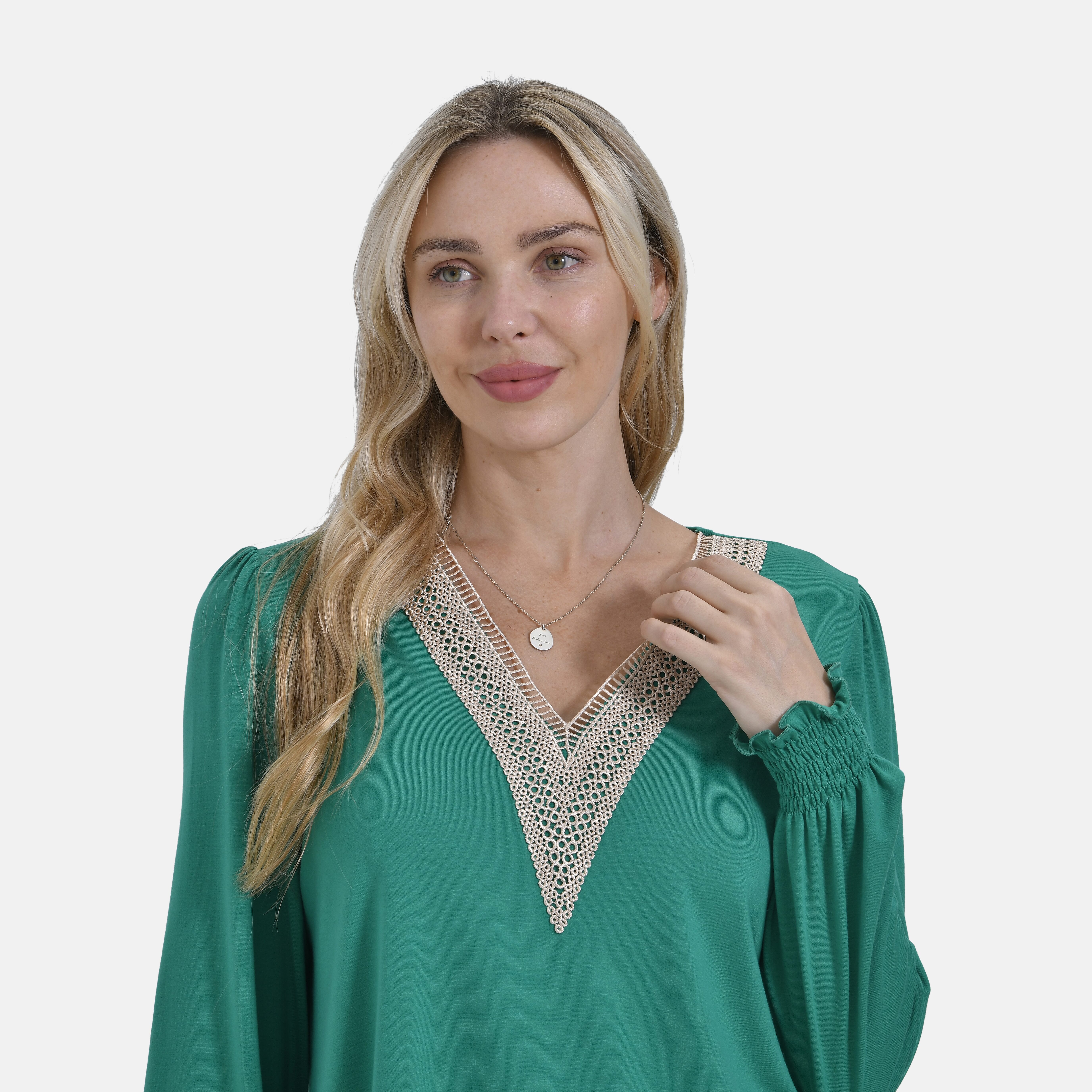 La Marey V-Neck Long Sleeve Jersey Top
