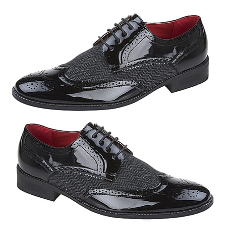 Charles Southwell Durham Lace Up Mens Shoes (Size 10) - Black