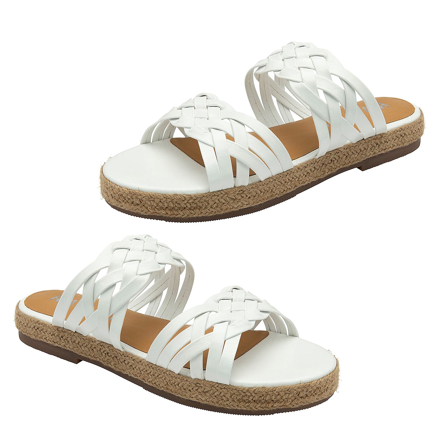 Ravel Leather Levens Flat Mule Sandals 