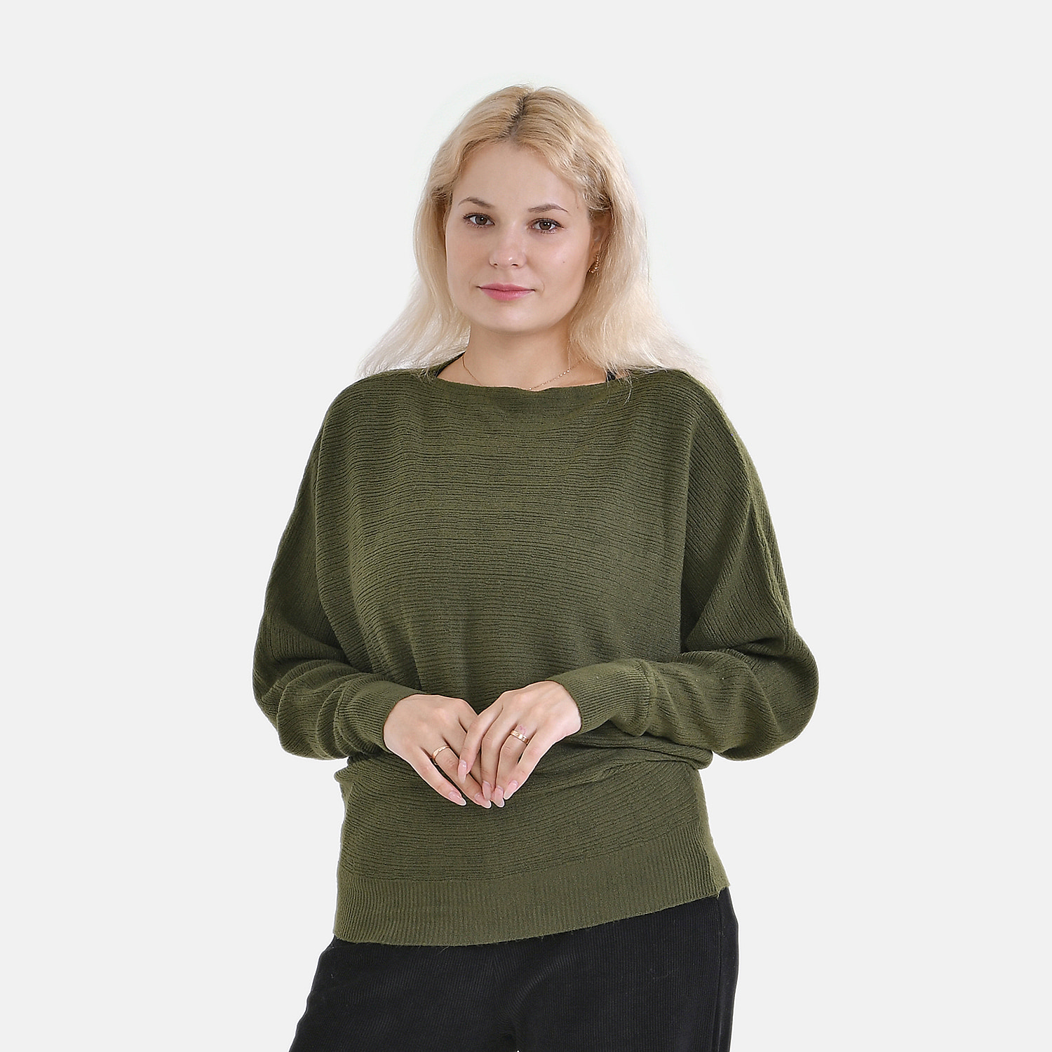 TAMSY Cotton Blend Batsleeve Jumper