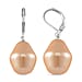 Peacock Colour Shell Pearl Earrings