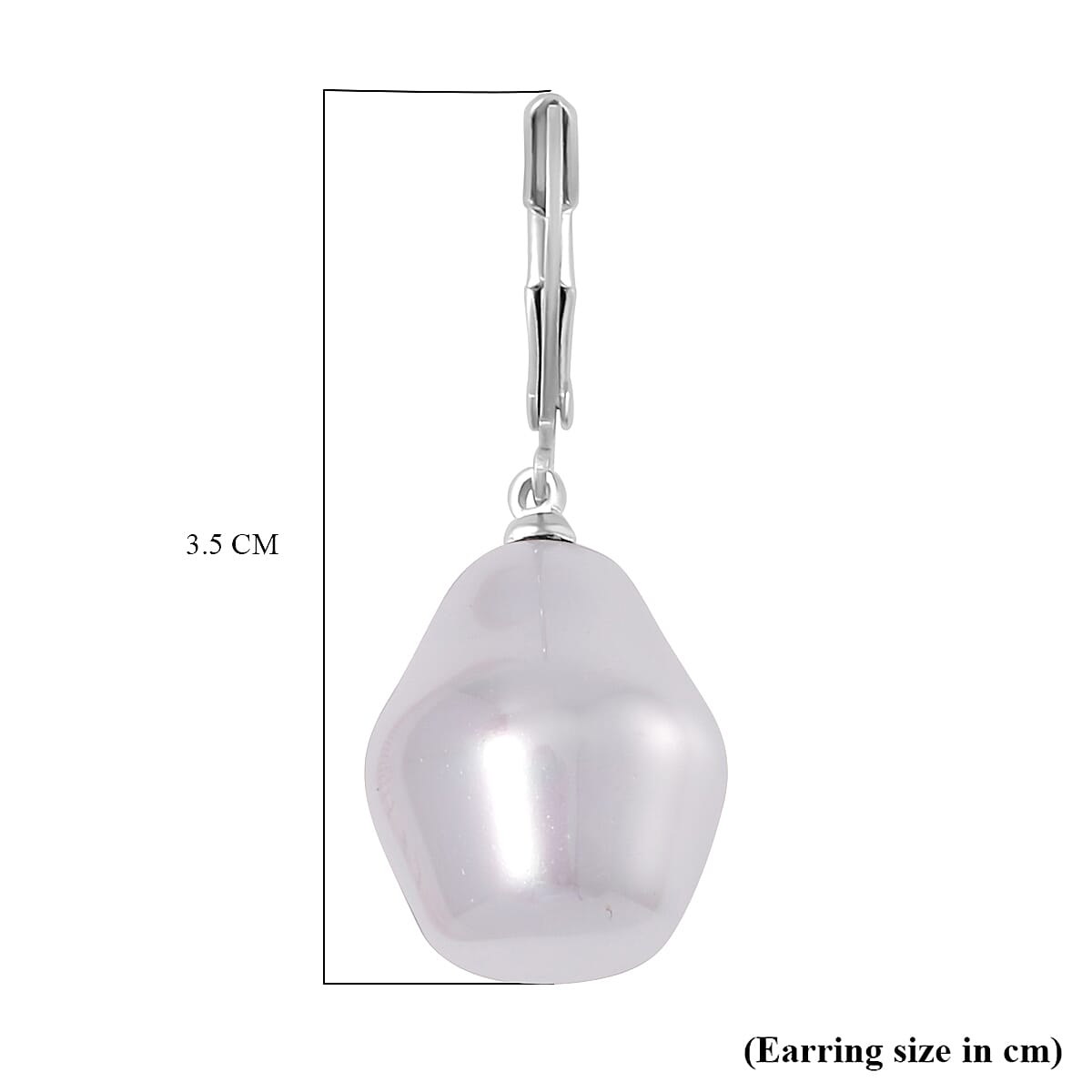 White Shell Pearl Earrings