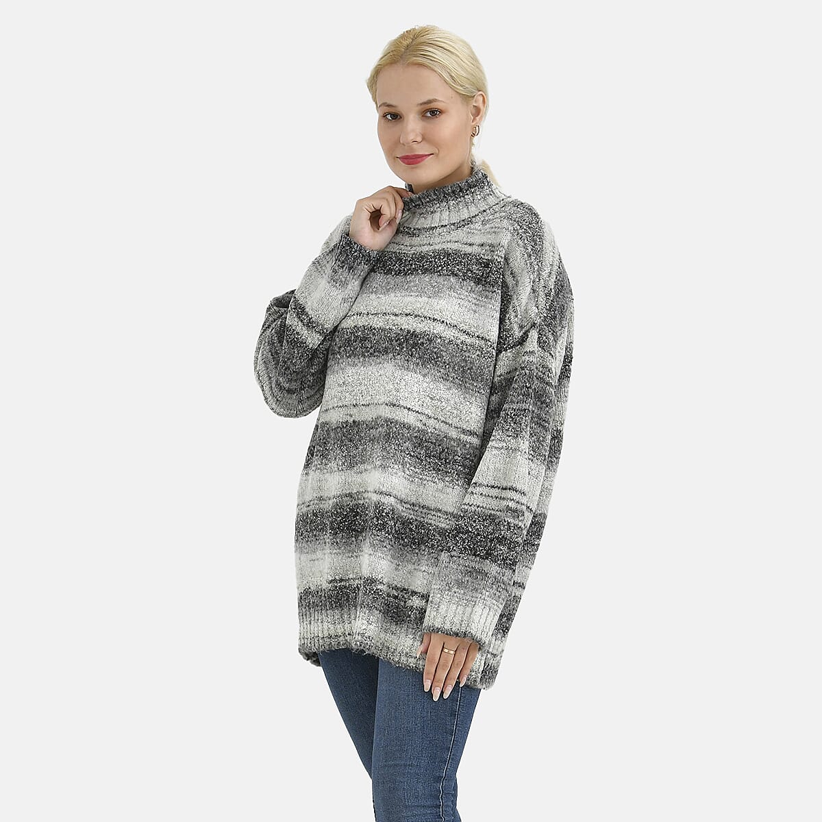 La Marey Multi-Coloured Striped Jumper