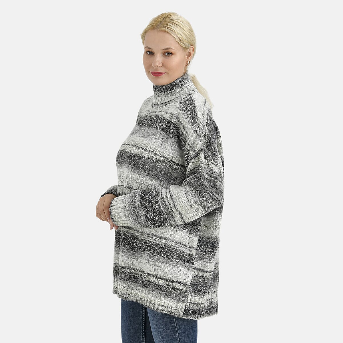 La Marey Multi-Coloured Striped Jumper