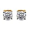 Luxuriant Diamond 2 Ct. Lab Grown Diamond Solitaire Stud Earrings in 14K Yellow Gold