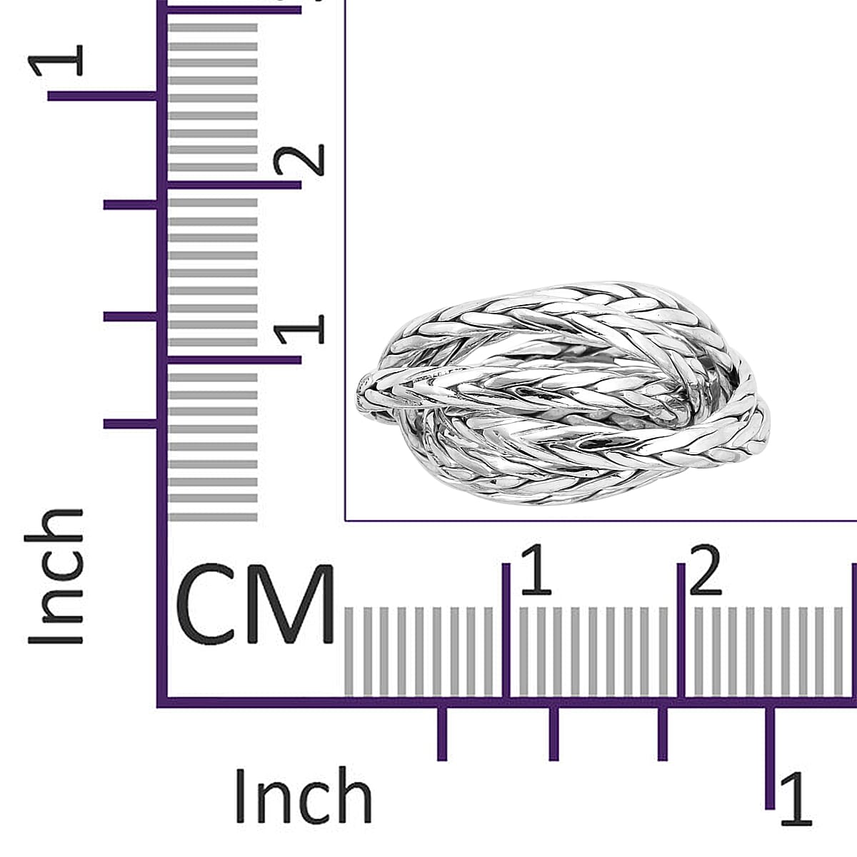 Sterling Silver Ring,  Silver Wt. 8.7 Gms