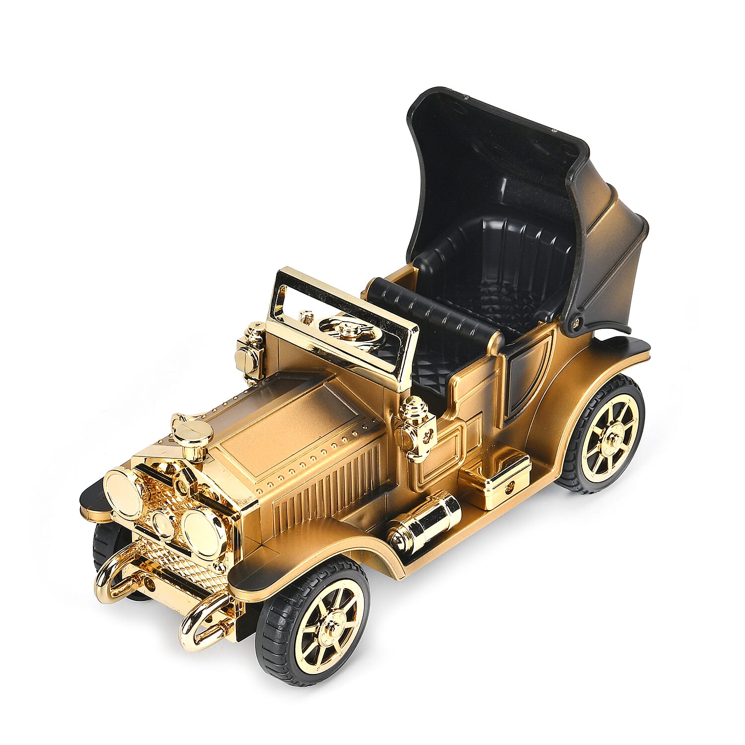 Classic Car with Seat Music Box with Jewellery Box (Size 24x14x12cm) - Brown