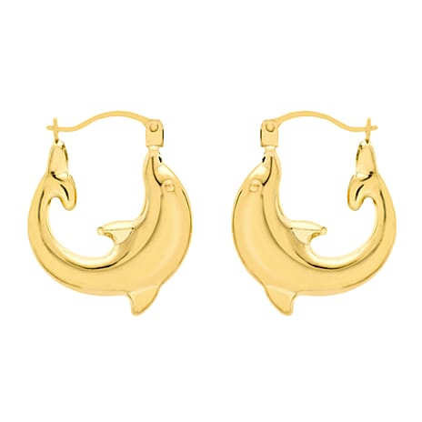 9K Yellow Gold  Earring,  Gold Wt. 0.6 Gms