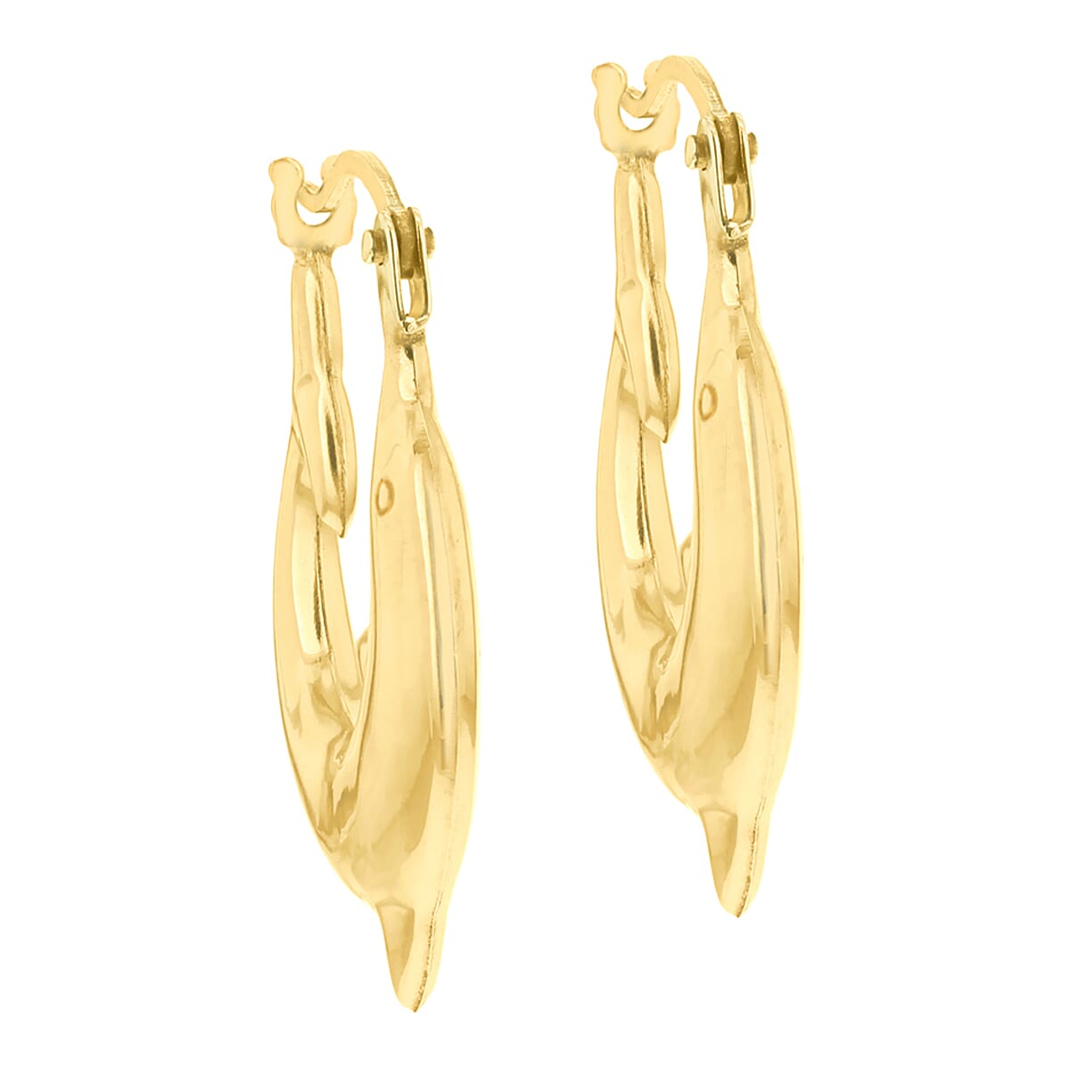 9K Yellow Gold  Earring,  Gold Wt. 0.6 Gms