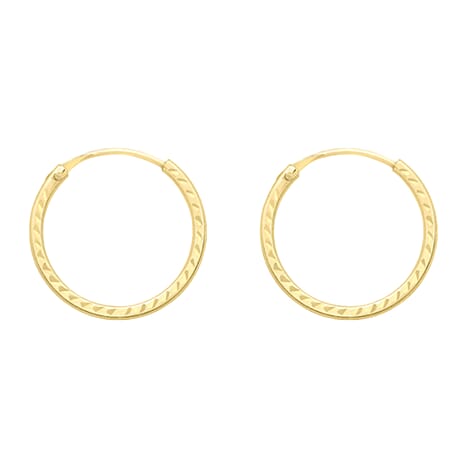 9K Yellow Gold  Earring,  Gold Wt. 0.24 Gms