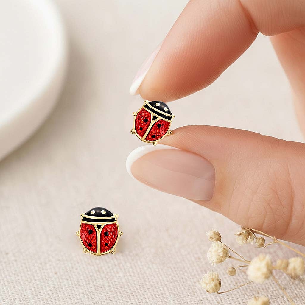 9K Yellow Gold  Earring,  Gold Wt. 0.18 Gms