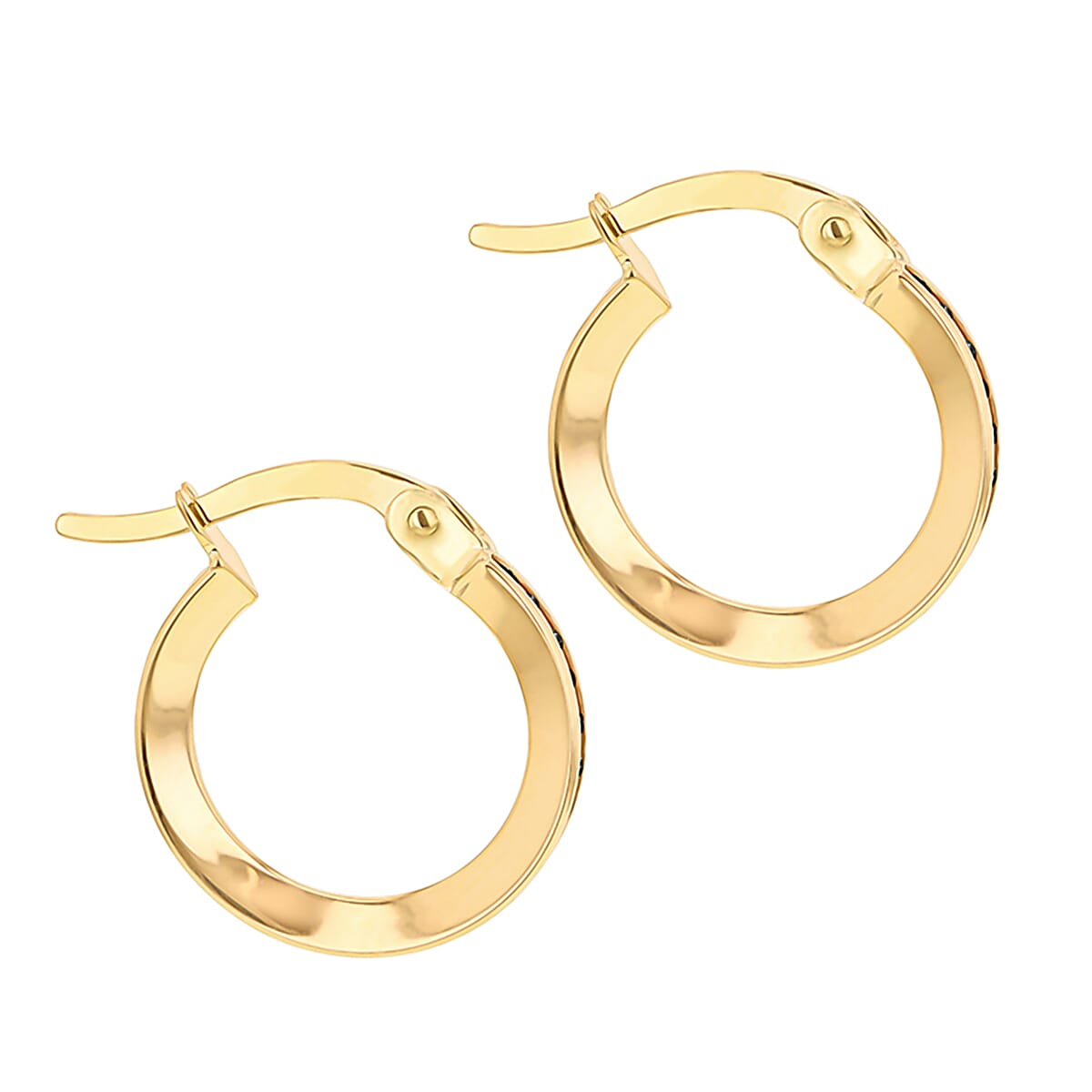 9K Yellow Gold  A   Blue Zircon  Earring 0.50 ct,  Gold Wt. 1.1 Gms  0.500  Ct.