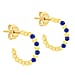 9K Gold Spinello Sint Open Hoop Earrings
