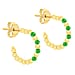 9K Gold Spinello Sint Open Hoop Earrings