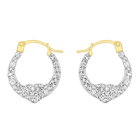 9K Yellow Gold  A   Crystal  Earring 66.00 pc,  Gold Wt. 0.3 Gms  66.000  Ct.