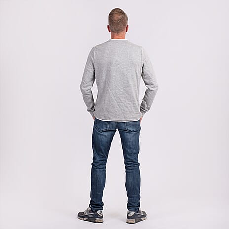 Cotton Woven Jumper (Size XXL) - Grey
