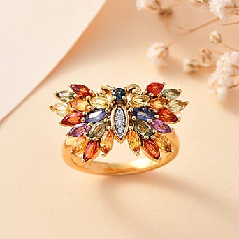 https://tjcuk.sirv.com/Products/78/1/7812962/Multi-Sapphire-White-Zircon-Montana-Sapphire-Fancy-Ring-in-18K-YG-Verm_7812962_1.jpg?w=342&h=342