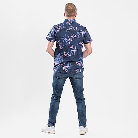 Bench Dexus Short Sleeve Shirt - Navy Floral XL