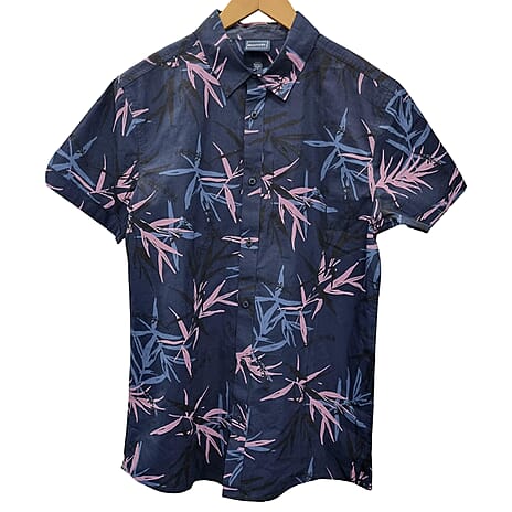 Bench Dexus Short Sleeve Shirt - Navy Floral XL
