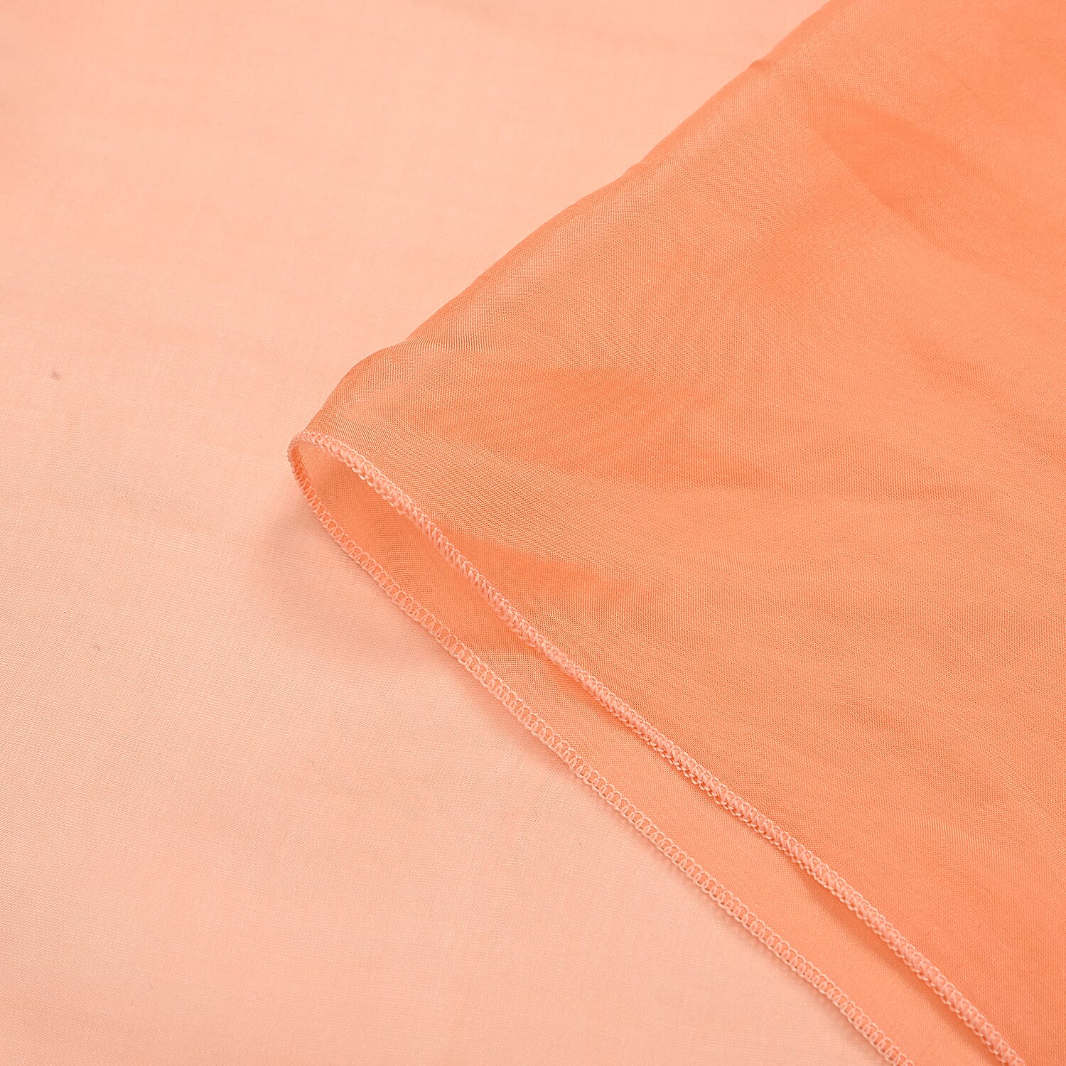 Mulberry Silk Solid Scarf (Size 200x1 cm) - Orange & Orange