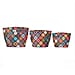 Set Of 3 Printed Round Storage Organizer - Paisley